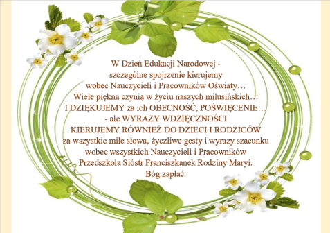 Dzień Nauczyciela 2024 podziekowania